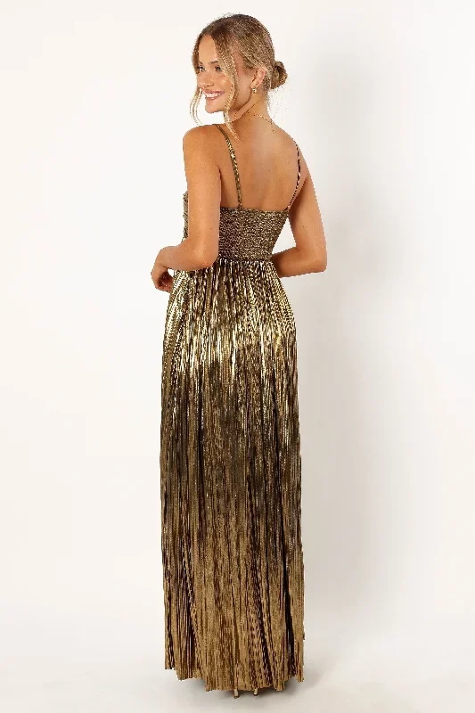 kanthro-pleated-maxi-dress-gold