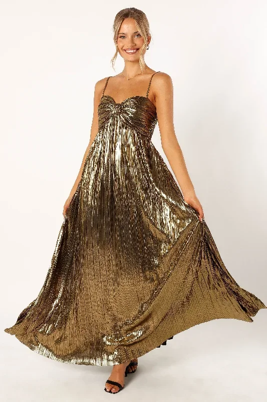 kanthro-pleated-maxi-dress-gold