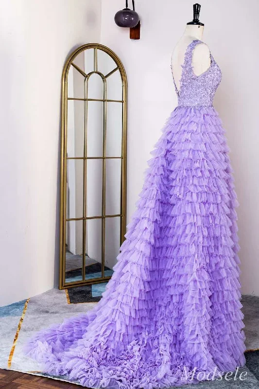 lavender-appliques-plunge-v-ruffle-tiered-long-prom-dress-with-slit