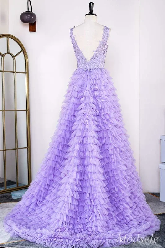 lavender-appliques-plunge-v-ruffle-tiered-long-prom-dress-with-slit