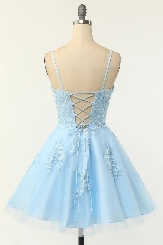 light-blue-floral-lace-a-line-short-party-dress-with-spaghetti-straps