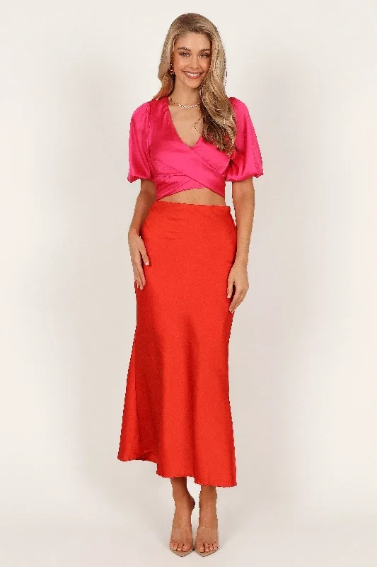 Lucy Two Piece Set - Pink/Orange