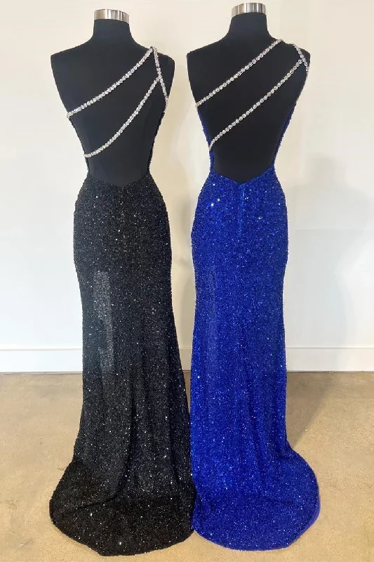 one-shoulder-sequin-rhinestone-keyhole-long-dress-with-slit