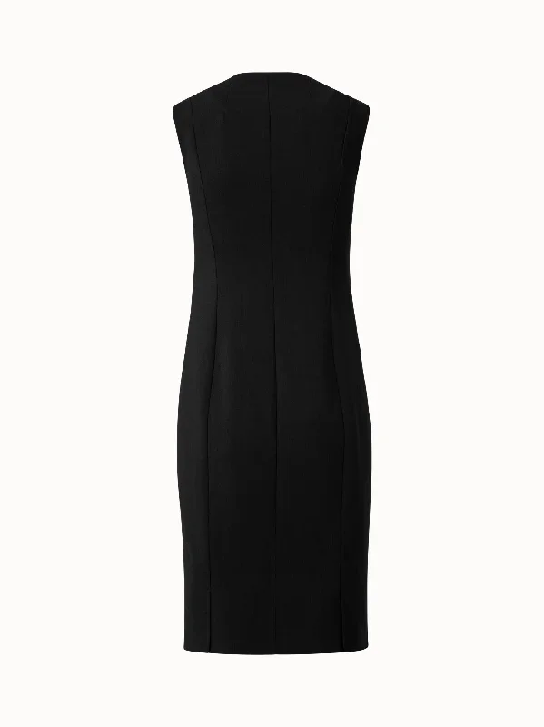 sleeveless-crew-neck-double-face-wool-sheath-dress-black